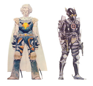 Brouillons de personnages (Source :  sci-fi-o-rama.com)