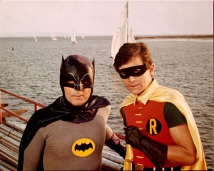 Adam West (Batman) et Burt Ward (Robin)
