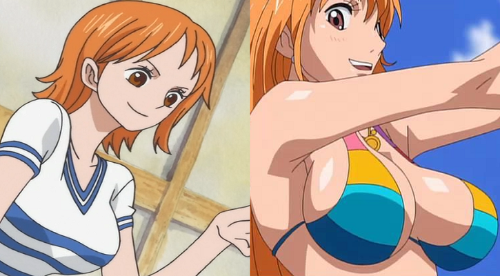 Le personnage de Nami dans One Piece n'avait pas besoin de ses gigantesques seins pour être crédible... MAUVAIS Fan Service!